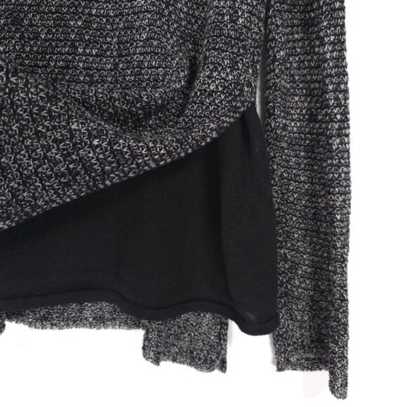 EILEEN FISHER ORGANIC LINEN COTTON Size S/P Grain Round Neck Tunic Black R17OSU - Picture 8 of 10